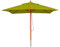 Mendler Gastronomie Holz-Sonnenschirm HWC-C57, Gartenschirm, Polyester/Holz 14kg, eckig 3x3m Seilzug stoßsicher - lemon-grün