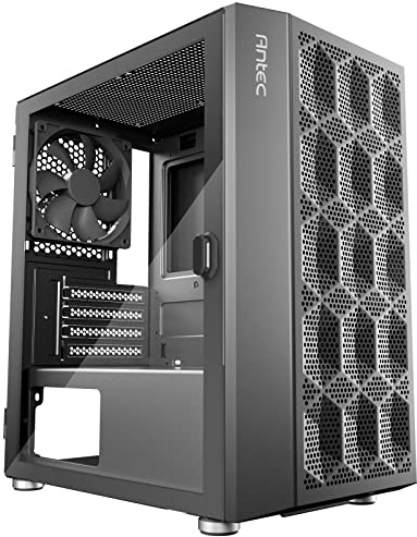 Antec NX200 M, Micro-ATX Tower, Mini-Tower Computer Case with 120mm Rear Fan Pre-Installed, Mesh Design in Front Panel Ventilated Airflow, NX Series, Black, (CJ11132623)