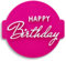 Happy Birthday Stamp Embosser 6cm for Icing, Fondant, Cupcake, Cake, Baking, Decoration, Made in UK 1066 Factory (Pattern 8)