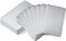 12 tarjetas de visita de metal de acero inoxidable 304 en blanco, grabado láser, tarjetas de acero inoxidable para casa, oficina, cliente, placa de regalo, 86 x 54 mm (0,5 mm)