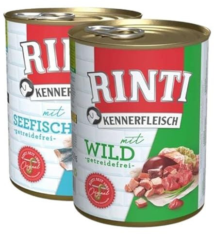 Rinti Kennerfleisch Multipack Seefisch und Wild 24 x 800g