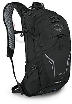 Osprey Syncro 12L Herren Wanderrucksack mit Hydraulikspeicher, Schwarz