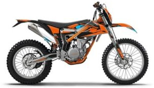 KUTVEK - Deko-Set Moto Cross Reflex, kompatibel mit KTM 350 Freeride, Orange