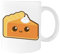Suzetee Rebanada De Pastel De Calabaza Kawaii Vaso Para Beber Ceraminc Taza Blanca