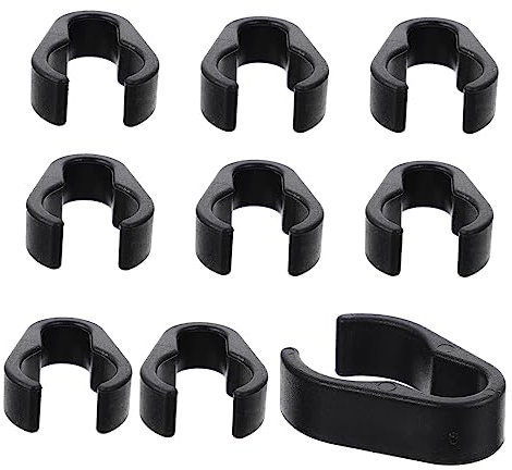 Abaodam 50pcs Gaming Mic Cable Clip Clamp Organizers for Home Classroom Stage Flexible Cable Holders for Mic Stands