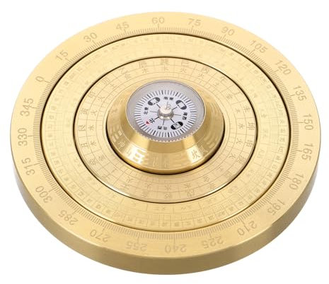 Alasum Feng Shui Kompass Tragbarer Bagua Dekorationsgegenstand Handheld Luo Pan Präzisionswerkzeug Für Feng Shui Praktiker Bringt Glück Und Positive Energie Antike Ästhetik