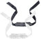 Lamppdcor 2 PCs Spitze Maskerade Maske sexy hohle Spitzenblindfilme für Erwachsene spielen Weiße und schwarze, durchsichtige Spitzenmaskerade-Maske mit Krawattengurten für Halloween Cosplay Party