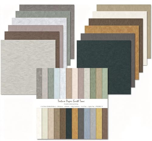 Oriental riverkit Scrapbook Papier 24 Blatt, Vintage Muster Papier, Grau | Doppelseitiges Dekorpapier, 30,5 x 30,5 cm, 24 Farben, Mehrfarbig Craft Papiers für DIY Fotoalbum und Scrapbook Dekoration