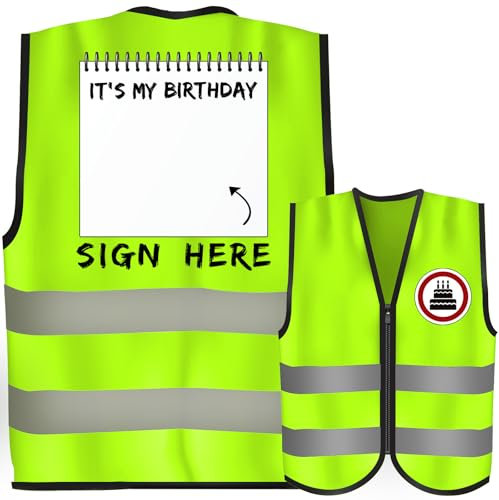Giftota Sign Here Vest: Funny Present for Dads, Grandads, Brothers, and Friends at Parties & Decorations