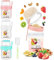 3 Pack Reusable Overnight Oats Container, Cereal Yogurt Cups Leak-Proof Breakfast Salad Cups with Lid and Spoon Oatmeal Cup Breakfast On the Go Cups for School Office Travel Granola and Yoghurt Pot