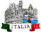 Imán 3D decorativo para nevera con ciudad italiana de Roma, Florencia, Milán, Venecia, Pisa, souvenir artístico de resina vintage, tricolor, idea de regalo, pizarra magnética para casa, cocina