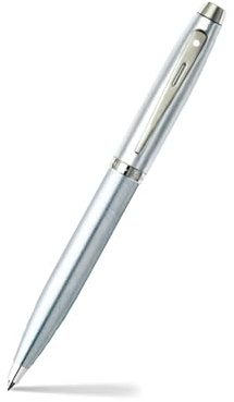 Sheaffer 100 Series Ballpoint Pen Brushed Chrome -Nickel Trim