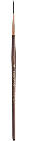 Princeton Artist Brush Neptune, Brushes for Watercolor Series 4750, Script Synthetic Squirrel, Size 1