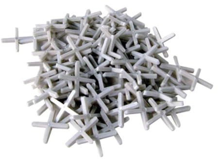 Toolland Fugenkreuz, 100 Stück, Kunststoff, Weiß, Fugenbreite 8 mm