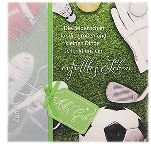 Depesche 4907.024 Emotions Glückwunsch-Karte zum Geburtstag, elegante Geburtstagskarte mit passendem Spruch und Innentext, inkl. Umschlag, 17 x 16,5 cm
