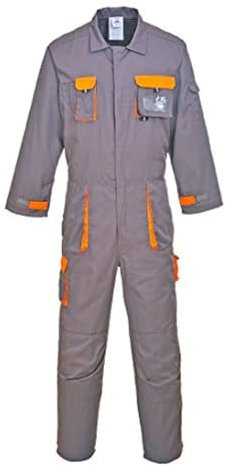 Portwest Portwest Texo Kontrast Overall, Größe: M, Farbe: Grau, TX15GRRM