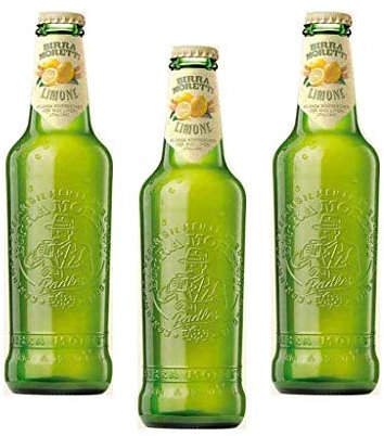 Birra Moretti Italienisches Bier mit Limonen-Geschmack. 3 x 0,33 Liter.