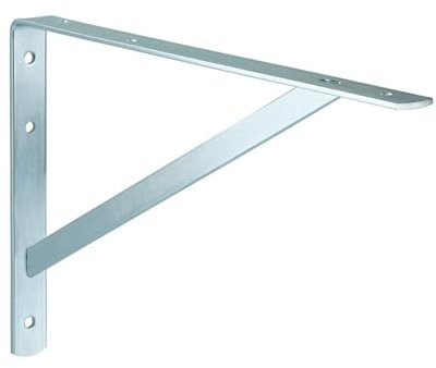 Gedotec Schwerlastwinkel ATHENA 1 Stück Regalwinkel I Tiefe 500 mm I Schwerlastkonsole verzinkt, Grau I Wandhalterung Regal Tragkraft 300 kg I Winkel Metall massiv | Regalträger | Wandmontage Konsole