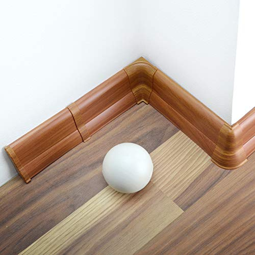 DQ-PP Battiscopa in PVC da 70 m, 62 mm, legno di quercia Heritage, battiscopa in plastica PVC