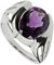 Harry Ivens - Anello da donna in argento 925 con ametista viola e Argento, 53 (16.9), colore: Lilla, cod. IV1019007
