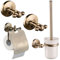 PaulGurkes Bad-Accessoires Nostalgie Messing Bronze Set Antike Bad-Accessoires