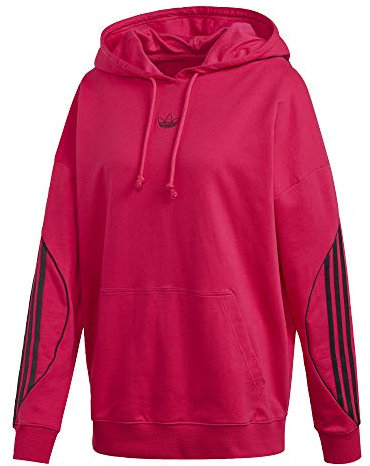 adidas Sweat capuche pour femme, Rose vif, Medium