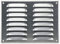 Steinberg14 Griglia di Ventilazione Rettangolare 260x190 mm - Griglie di Aerazione in Metallo Zincato - Serranda di Scarico dell'aria con Zanzariera - Copri Bocchetta Interna a Parete e a Soffitto