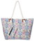 DonDon Strandtasche mit Reißverschluss, Große Strandtasche XXL, Shopper Tasche Damen - Praktische Beach bag Umhängetasche Damen Badetasche für Strand und Meer - Modern Life