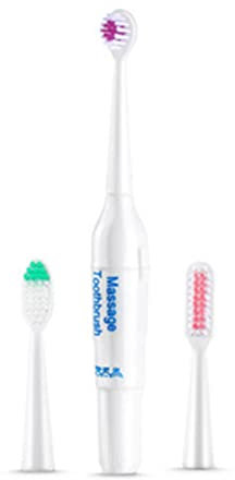 Elektrische Zahnbürste mit 3 Bürstenköpfen, Haustier Zahnbürste Hundebürste Zusatz Mundgeruch Zahnstein Zahnpflege Hund Katze Reinigung Mund für Menschen und Haustier Hund