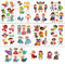 PHOGARY Tattoos für Kinder Temporäre Kindertattoos Aufkleber für Mädchen Jungen Mitgebsel Geschenke Superhelden Weltraumparty Geburtstag Weltraum Party