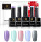 BLUESKY Gelnagellack Set | 5/6 UV Lacke zum Preis von 4/5 | Gel-Nagellack für glänzende und schöne Nägel | langer Halt von bis zu 3 Wochen (BLUESKY Pastell 5er Set)
