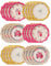 Talking Tables Paquete de 24 (17cm) Platos Florales Vintage para Té de Tarde | Vajilla Desechable para Cumpleaños, Fiesta en el Jardín, Baby Shower, Boda, Aniversario, color pink (TS3-PLATE24)