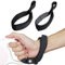 LFCXHTY Hands Free Adjustable Wrist Strap, 2 Pack Soft Comfortable Diving Fabric Wrist Strap for Retractable Dog Leash (Black & Grey)