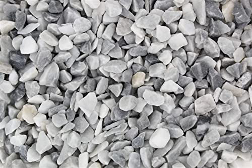 Ziersplitt 5 kg Splitt gewaschen Ice Blue Körnung 8-12 mm Gabionenfüllung Deko Garten