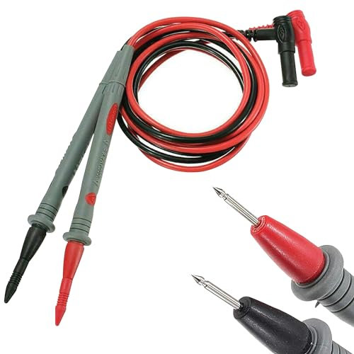 Universal 10A Multimeter Test Leads kit, Digital Multimeter Test Probes for Banana Plug Alligator Clips Needle and Mini Hooks, Clamp and Voltmeter Lead Tester with Wire Pen Cable 1000V/10A