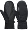 Durio wasserdichte Handschuhe Damen Herren Fäustlinge Touchscreen Skihandschuhe Winterhandschuhe für Laufen Skifahren Wandern Motorrad Radfahren Schwarz L
