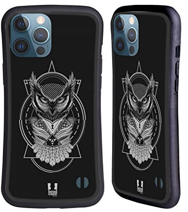Head Case Designs Böse Eule Wilde Embleme Hybride Handyhülle Hülle Huelle kompatibel mit Apple iPhone 13 Pro Max