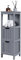 Yaheetech Petit Meuble Salle de Bain Colonne Rangement Table d'Appoint d'Angle Toilette avec 2 Tiroirs et 1 Etage 30 x 30 x 89 cm Gris Foncé