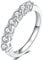 Bishilin Damen Ringe Weissgold 750 Echtgold, Verlobungsringe mit 7 Steine Diamant 0.7ct Hochzeit Ring Frauen Eheringe Nickelfrei Größe 61