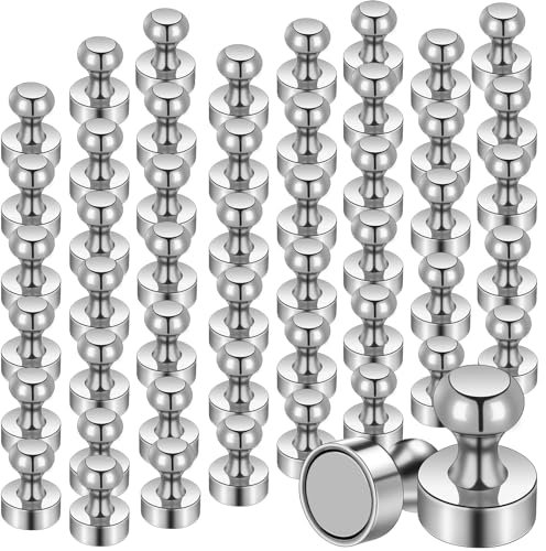 MIN CI 50 Stück Magnete Stark, 12 x 16mm Klein Magneten für Magnettafel Neodym Magnete Extra Starke Mini Magnet Runde Magnet Haken Kühlschran Tafelmagnete Whiteboard Magnet