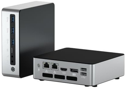 WEIDIAN Mini PC Mini Ordinateurs i3 1215U UHD Graphics, 16Go de RAM DDR5 512Go SSD 8K Win 11 Pro 12e Gen Mini PC de Bureau Compatible WIFI6&BT5.1/5.2, DP + HD + USB-C 3*écran, 2*LAN