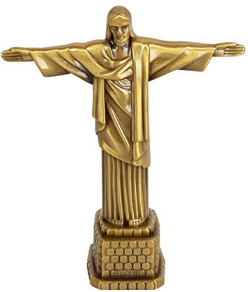 IMIKEYA Jesus-Figur Jesus-Skulptur Retro-Jesus Schreibtischaufsatz Tisch-Jesus Dekor Modelle Andenken an Jesus Jesus-Status Erwachsener Statue Rio Souvenir Zubehör