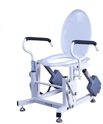 QIUFANGY Automatic Toilet Chair Riser, Movable Electric Toilet Chair, Detachable Toilet Bucket, Suitable for The Elderly, Pregnant Women and Disabled People