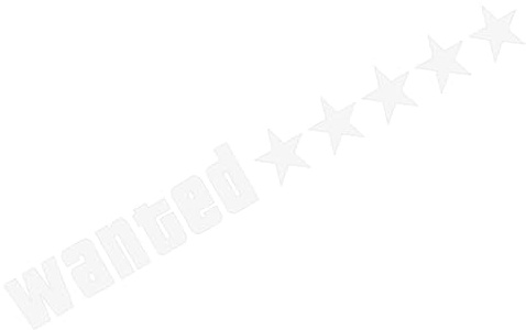 Wanted Adesivo per auto, Wanted Five Stars Decalcomanie per finestrini auto, adesivi per paraurti automobilistici, decalcomanie riflettenti per auto e camion