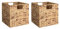 StorageWorks Aufbewahrungsbox Rattan, Wasserhyazinthe decorasian Korb zum Ordnen, handgewebte Aufbewahrungsbox Organizer für Regale, strapazierfähiger geflochtener Korb, groß, 2 Stück