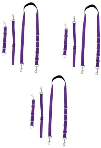 BESPORTBLE 3sets Retractable Dog Rope Dog Chain for Grooming Grooming Loop Safety Stability for Your Pet 3pcs*3