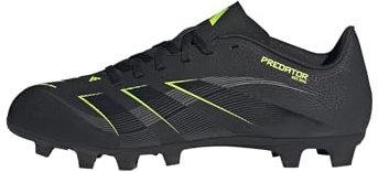 adidas Predator Club Firm Multi Ground Football Boots, Scarpe da Calcio Unisex-Adulto, Core Black/Carbon/Lucid Lemon, 40 2/3 EU