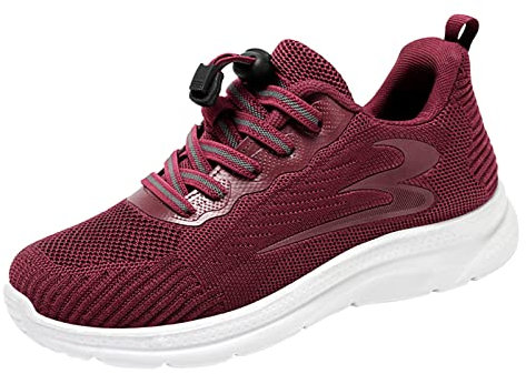 Generico Scarpe Donna Invernali Platform Campus 00S Scarpe da ginnastica da donna estive e autunnali di Scarpe da ginnastica intrecciate a rete traspirante, comode, Shakers Donna Memory Foam (Red, 40)