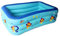 Inflatable Paddling Pool, 3 Rings Large Rectangular, 180cm, Family Swimming Pool for Adults, Indoor Outdoor