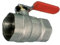 SURE TEC Kugelhahn aus Messing vernickelt doppelseitiges Innengewinde (3)